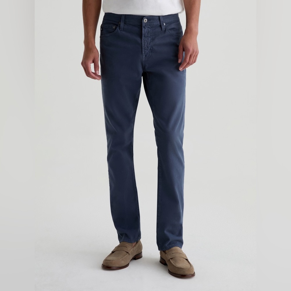 AG Adriano Goldschmied The Graduate Tailored Leg Pants - Navy Blue